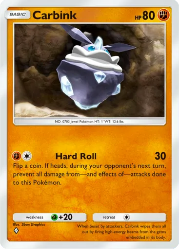 Carbink (a3b-042) card in Pokémon TCG Pocket