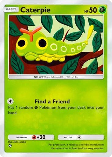 Caterpie (a1-005) card in Pokémon TCG Pocket
