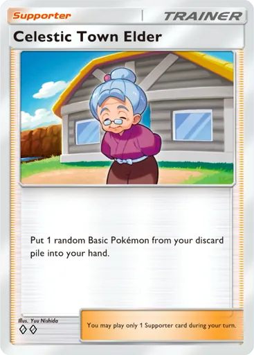 Celestic Town Elder (a2a-073) card in Pokémon TCG Pocket