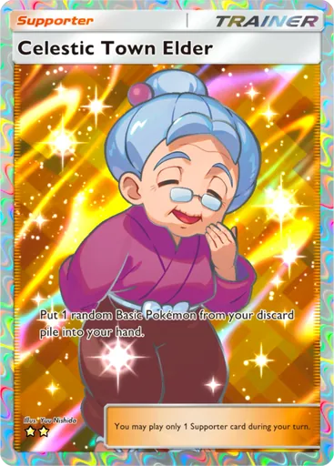Celestic Town Elder (a2a-088) card in Pokémon TCG Pocket