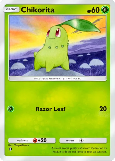 Chikorita (a4-008) card in Pokémon TCG Pocket
