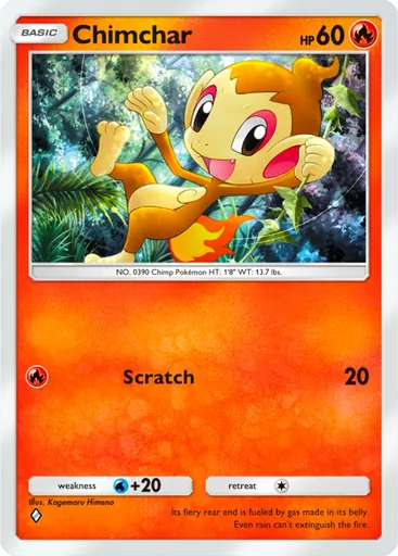 Chimchar (a2-027) card in Pokémon TCG Pocket