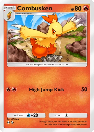 Combusken (b1-034) card in Pokémon TCG Pocket