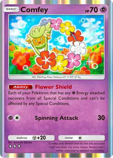 Comfey (a3-080) card in Pokémon TCG Pocket