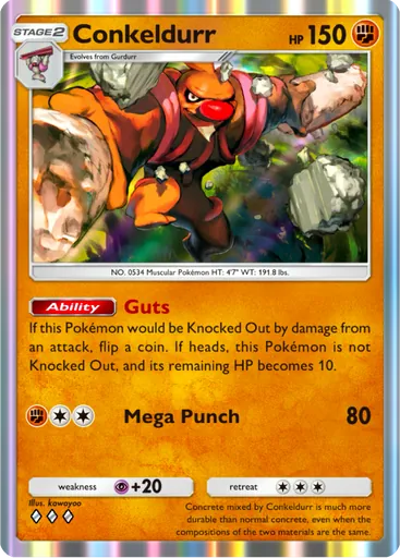 Conkeldurr (a3-096) card in Pokémon TCG Pocket