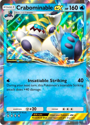 Crabominable ex (a3-049) card in Pokémon TCG Pocket