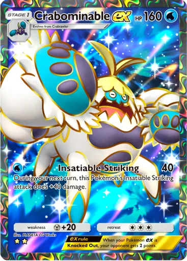 Crabominable ex (a3-183) card in Pokémon TCG Pocket