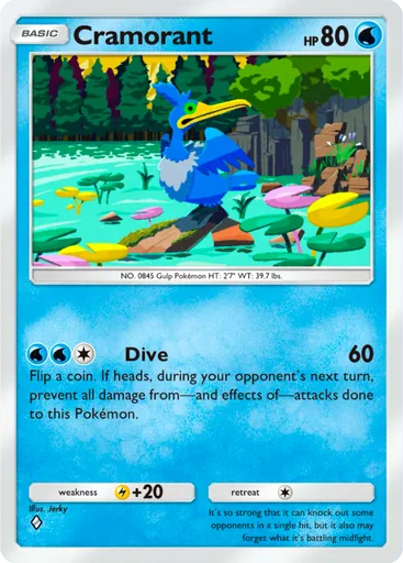 Cramorant (a1a-024) card in Pokémon TCG Pocket