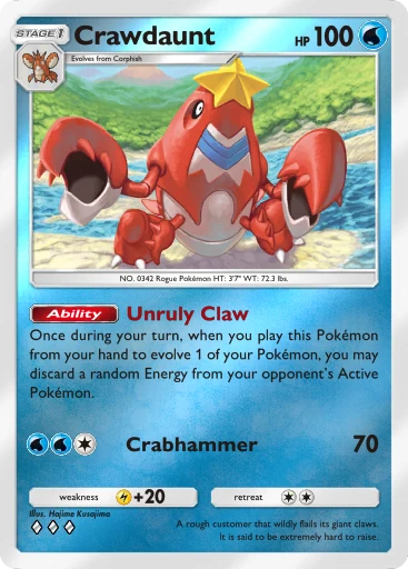 Crawdaunt (a4b-105) card in Pokémon TCG Pocket