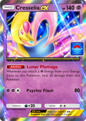 Cresselia ex (pa-037) card in Pokémon TCG Pocket