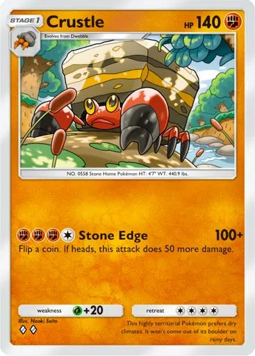 Crustle (a4a-047) card in Pokémon TCG Pocket