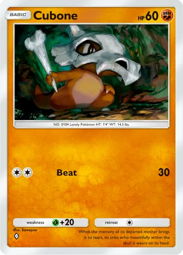 Cubone (a3-089) card in Pokémon TCG Pocket