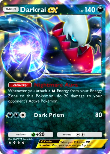 Darkrai ex (a2-110) card in Pokémon TCG Pocket