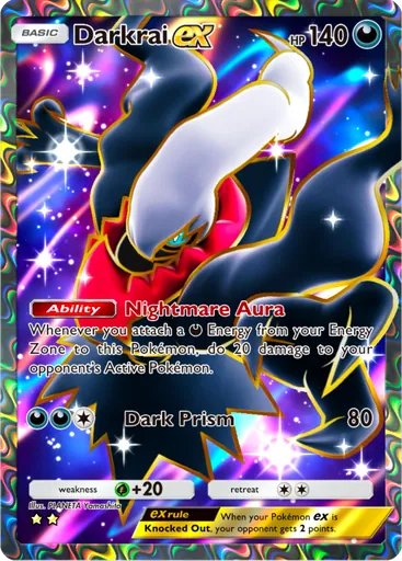 Darkrai ex (a2-187) card in Pokémon TCG Pocket