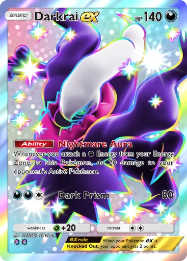 Darkrai ex (a4b-378) card in Pokémon TCG Pocket