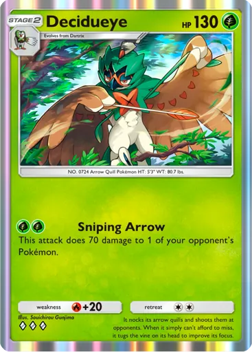 Decidueye (a3a-005) card in Pokémon TCG Pocket