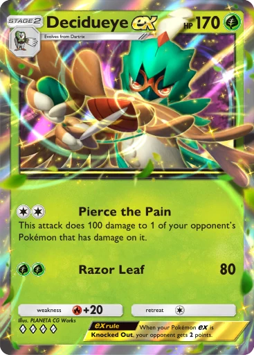 Decidueye ex (a4b-042) card in Pokémon TCG Pocket
