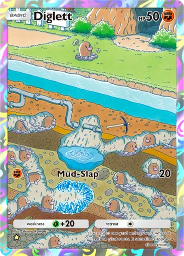 Diglett (a1-238) card in Pokémon TCG Pocket