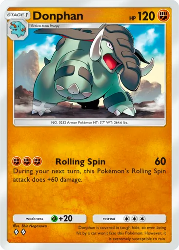 Donphan (a2a-038) card in Pokémon TCG Pocket