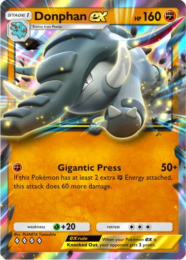 Donphan ex (a4-100) card in Pokémon TCG Pocket