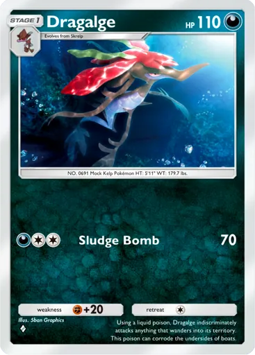 Dragalge (a4a-054) card in Pokémon TCG Pocket