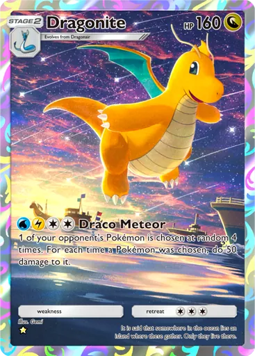 Dragonite (a1-244) card in Pokémon TCG Pocket