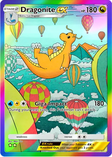 Dragonite ex (a3b-090) card in Pokémon TCG Pocket