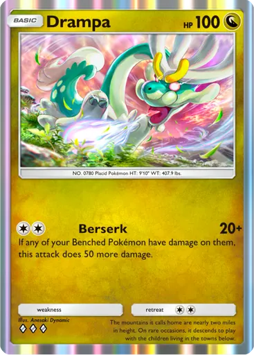 Drampa (a3-124) card in Pokémon TCG Pocket