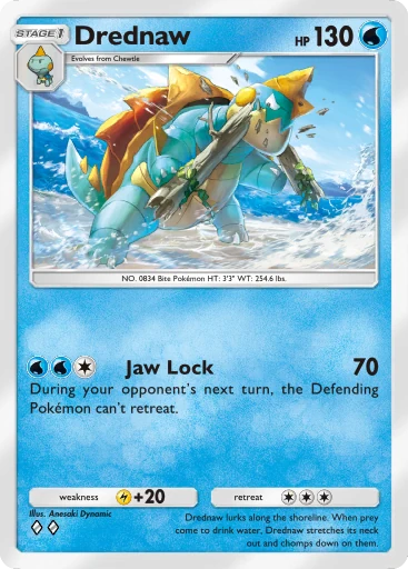 Drednaw (b1-077) card in Pokémon TCG Pocket