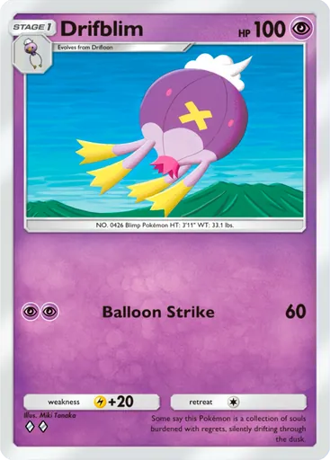 Drifblim (a2-074) card in Pokémon TCG Pocket