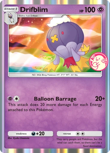 Drifblim (pb-010) card in Pokémon TCG Pocket