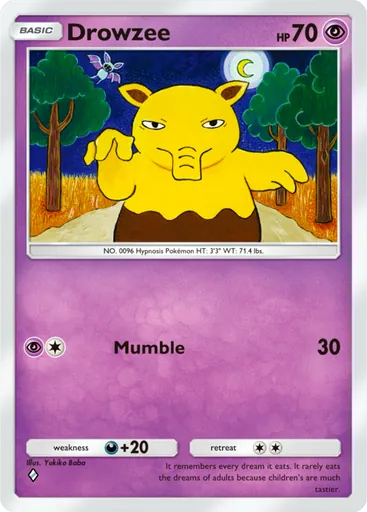 Drowzee (a1-124) card in Pokémon TCG Pocket