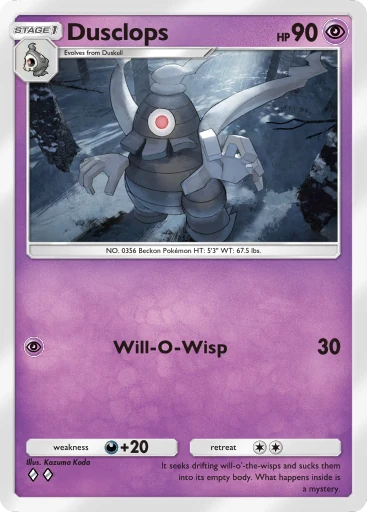 Dusclops (b1-104) card in Pokémon TCG Pocket