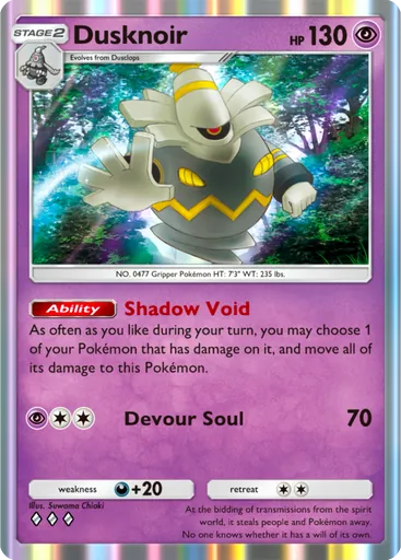 Dusknoir (a2-072) card in Pokémon TCG Pocket