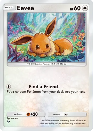 Eevee (a4-134) card in Pokémon TCG Pocket