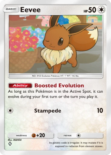 Eevee (b1-184) card in Pokémon TCG Pocket