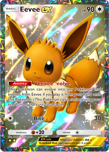 Eevee ex (a3b-083) card in Pokémon TCG Pocket