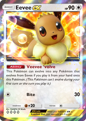 Eevee ex (a4b-287) card in Pokémon TCG Pocket