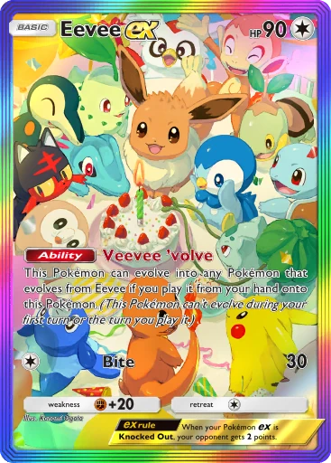 Eevee ex (pa-109) card in Pokémon TCG Pocket
