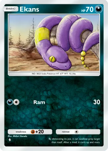 Ekans (a2b-045) card in Pokémon TCG Pocket