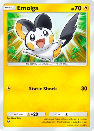 Emolga (a3a-018) card in Pokémon TCG Pocket