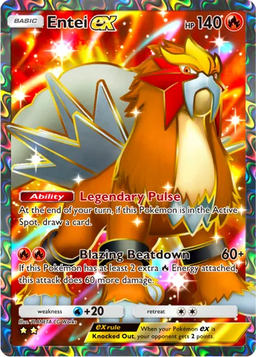 Entei ex (a4a-079) card in Pokémon TCG Pocket