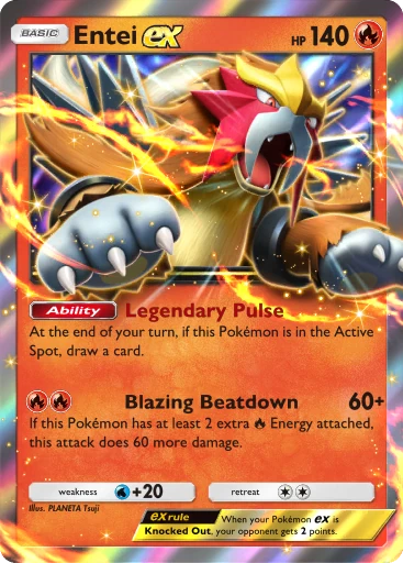Entei ex (pa-110) card in Pokémon TCG Pocket