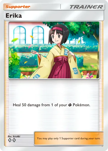 Erika (a1-219) card in Pokémon TCG Pocket