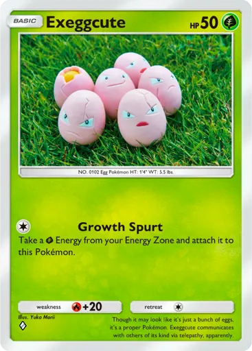 Exeggcute (a1a-001) card in Pokémon TCG Pocket