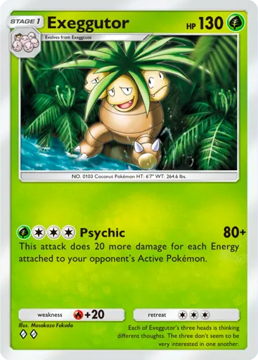 Exeggutor (a1a-002) card in Pokémon TCG Pocket