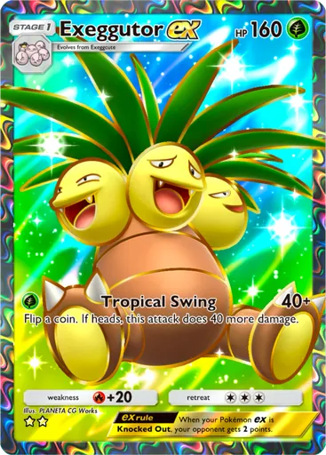 Exeggutor ex (a1-252) card in Pokémon TCG Pocket