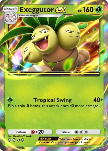 Exeggutor ex (a4b-013) card in Pokémon TCG Pocket