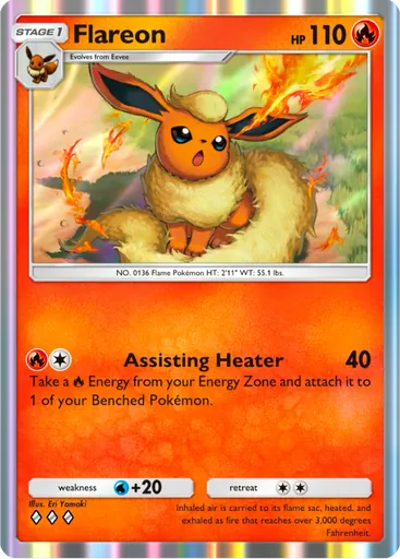Flareon (a3b-008) card in Pokémon TCG Pocket