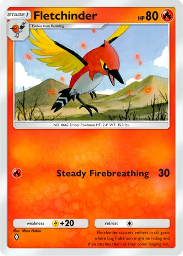 Fletchinder (a3-028) card in Pokémon TCG Pocket